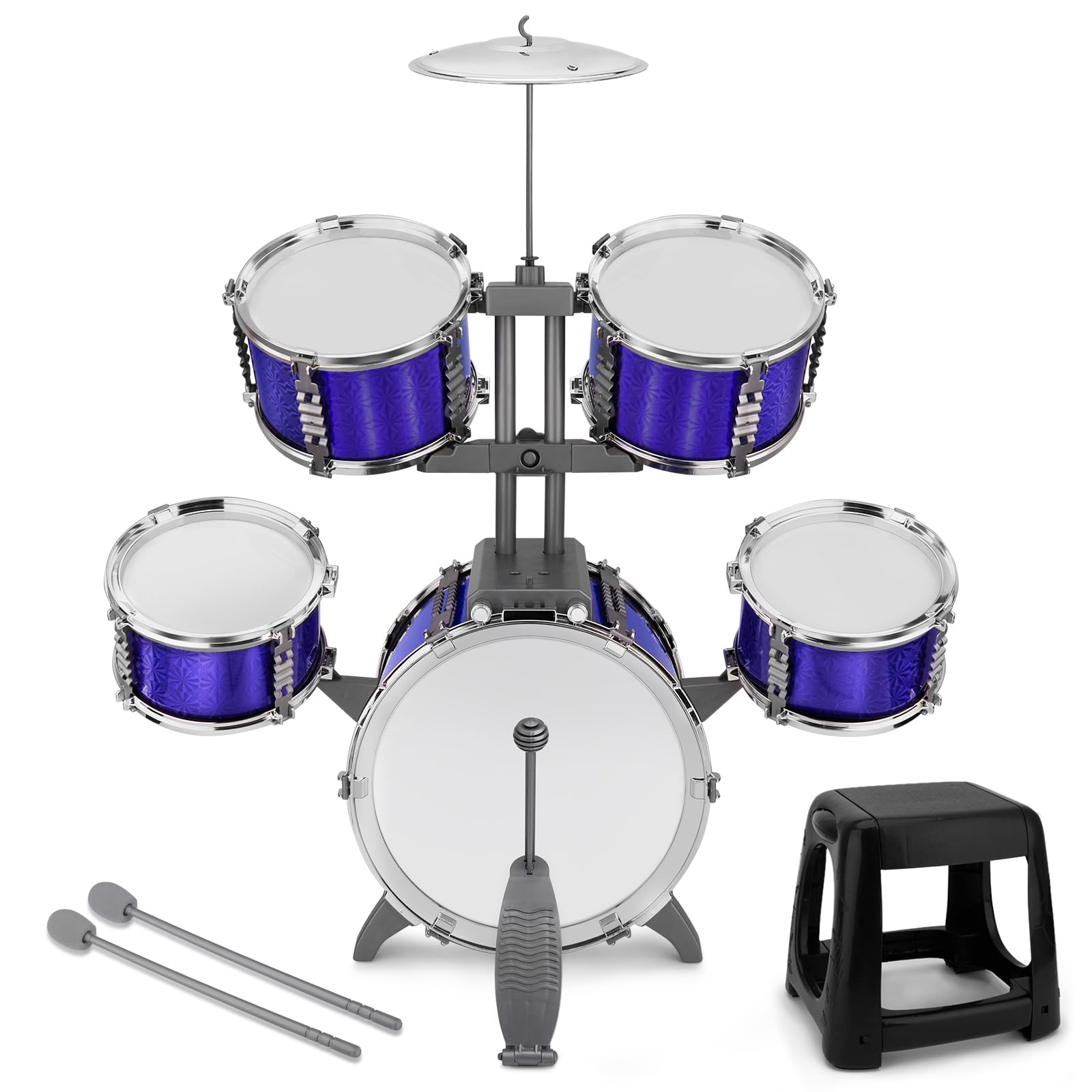 CHADRIGIVS kid playing drum set for imaginative rhythm practice