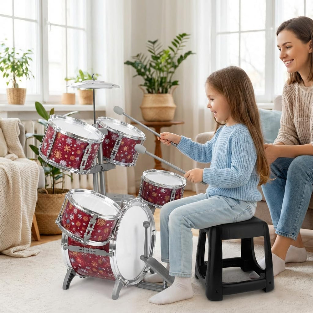 CHADRIGIVS red drum set in-box assembly guide for quick setup