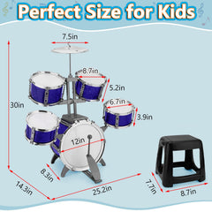 CHADRIGIVS kids drum set snare drum for versatile sound exploration