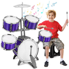 CHADRIGIVS Kids Jazz Drum Set gift-ready packaging invites joyful celebrations.
