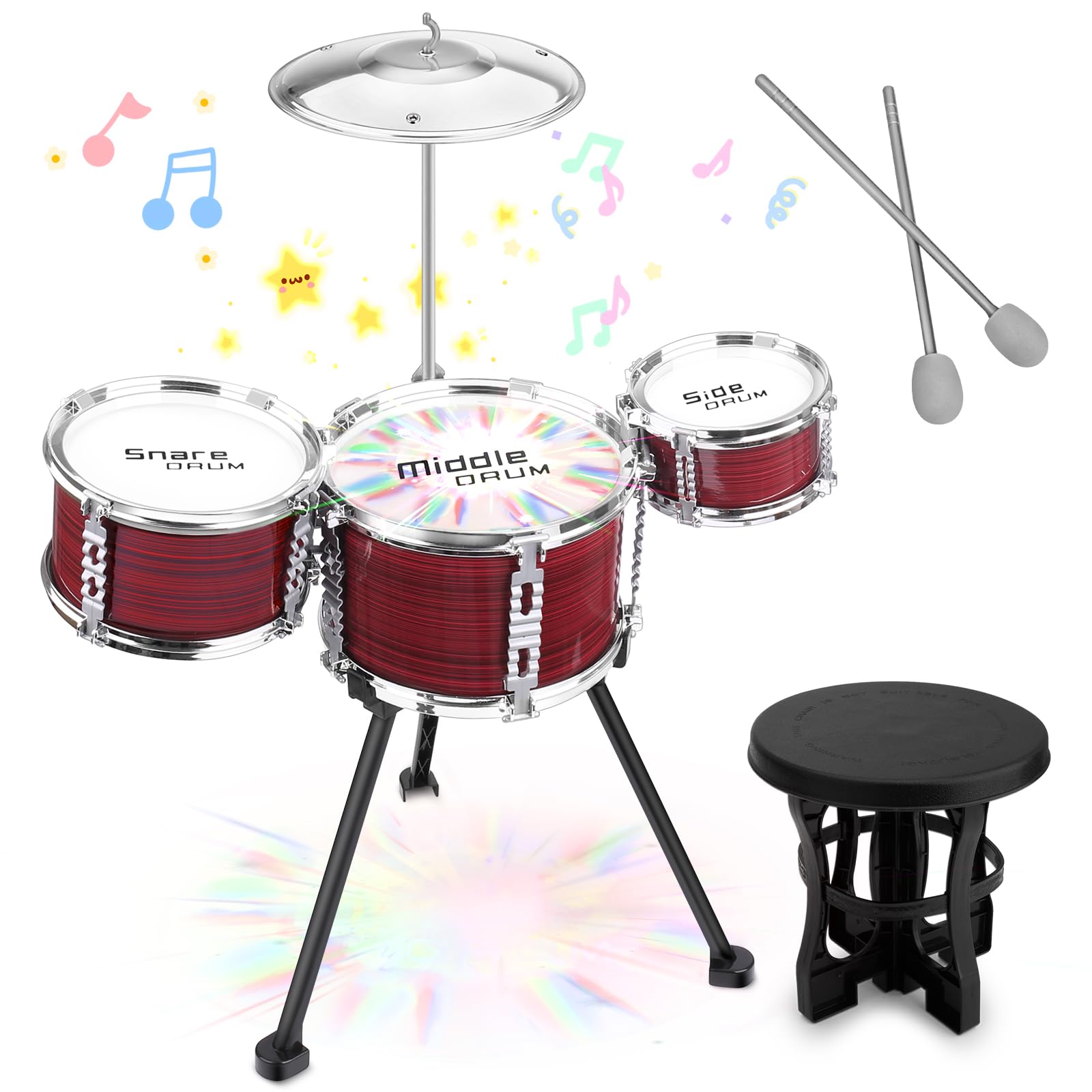 CHADRIGIVS toddler drum set with lights sparks multisensory play and music curiosity.