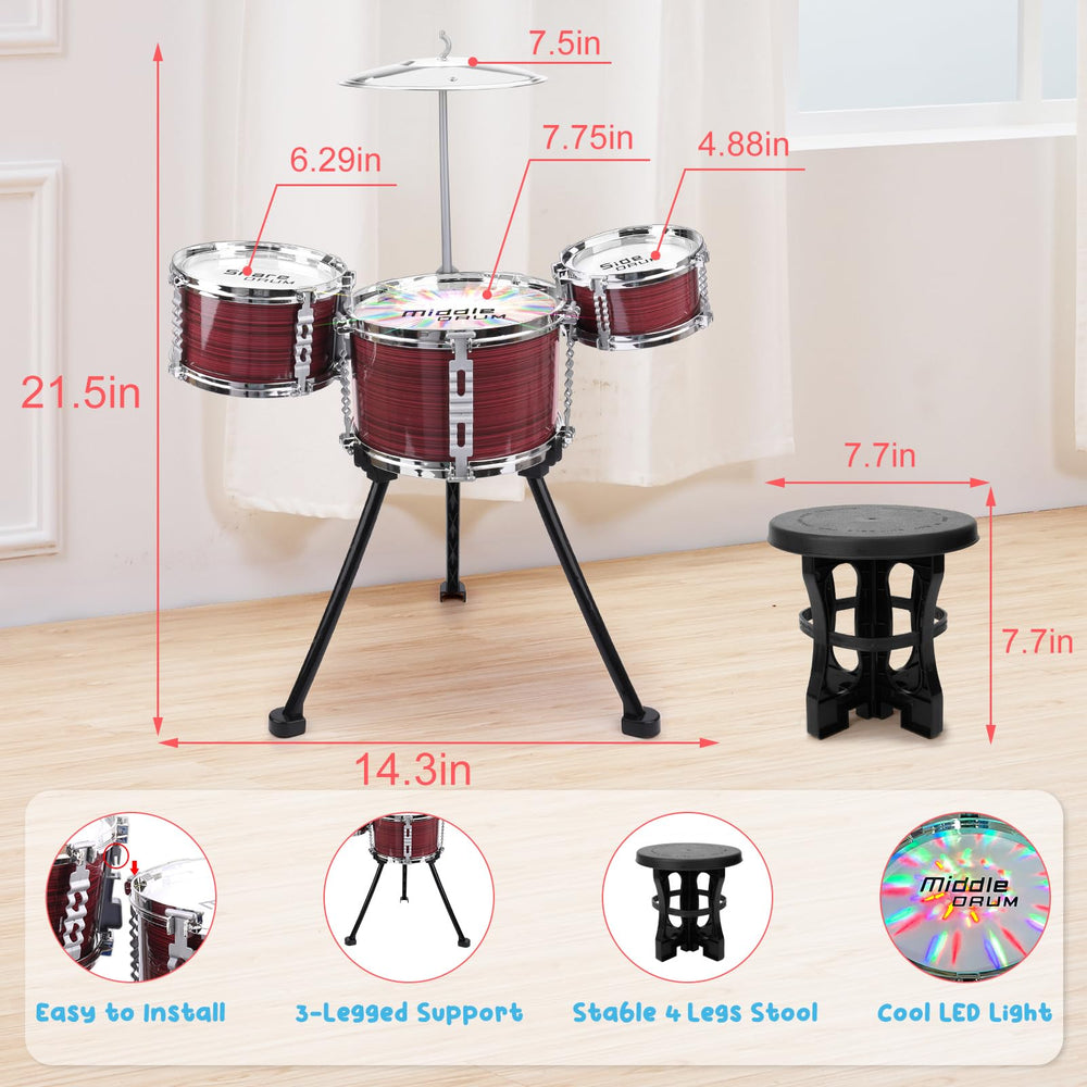 CHADRIGIVS toddler-stool provides comfy seating for longer practice.