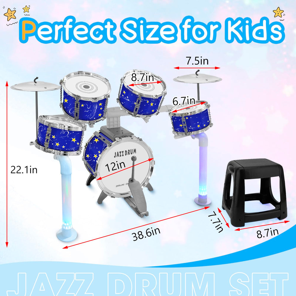 CHADRIGIVS two medium drums offer balanced tonal variety for learning