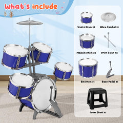 CHADRIGIVS upgraded kids drum set cymbal adds bright, expressive sounds
