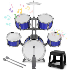 CHADRIGIVS upgraded kids drum set four-legged stool offers stable seating