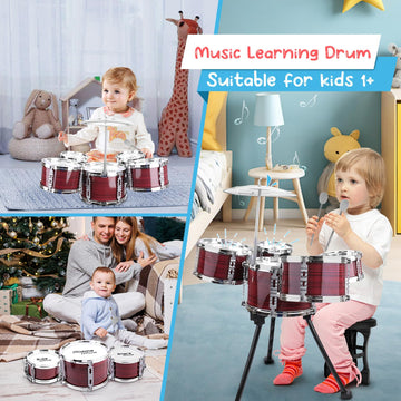 CHADRIGIVS drum set stool provides comfortable seated play during sessions.
