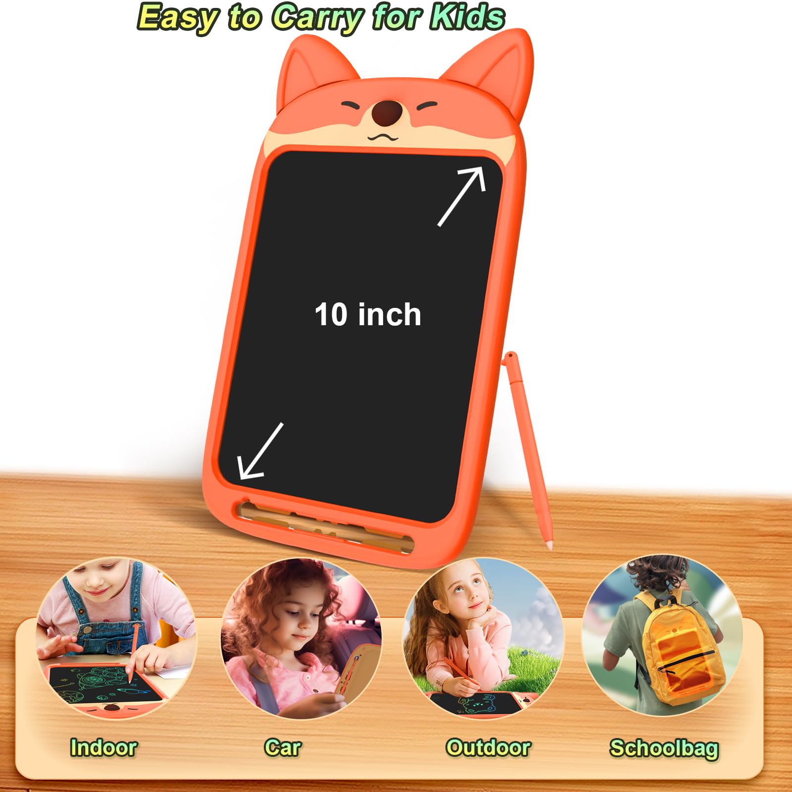 CHAFEGY Fox Doodle Tablet kid-friendly case emphasizes durability and safe handling.