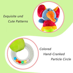 CHAFIN Soft plush rattle with fabric texture invites tactile play.