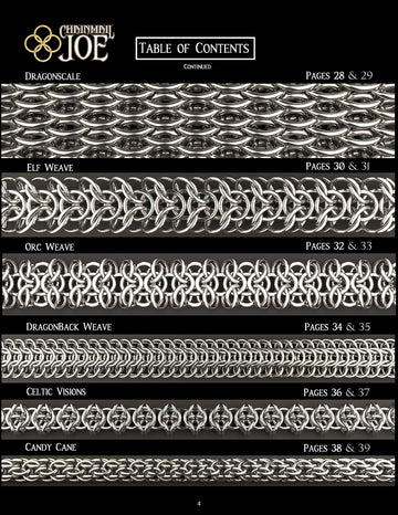 Assorted clasps included for secure closures in Chainmail Joe projects.