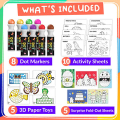 Chalkola coloring activity book kit for kids learning colors