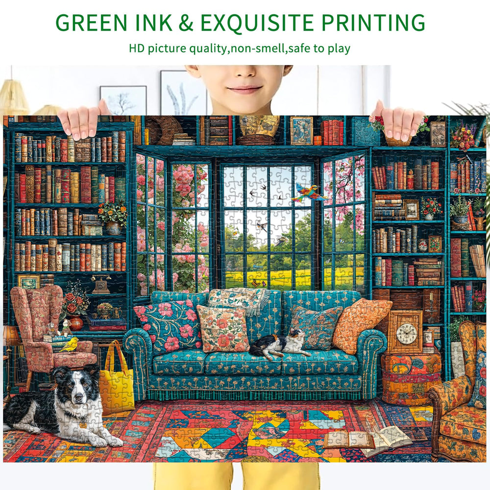 Chalzidar puzzle size 70x50 cm offers a substantial, engaging challenge