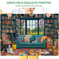 Chalzidar puzzle size 70x50 cm offers a substantial, engaging challenge