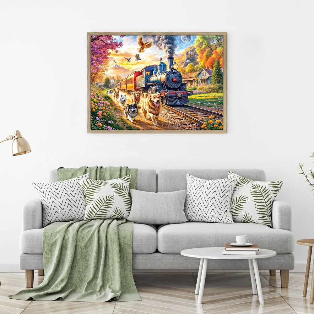 Chalzidar Happy Train puzzle makes a thoughtful gift for friends, family, or seniors