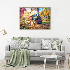 Chalzidar Happy Train puzzle makes a thoughtful gift for friends, family, or seniors