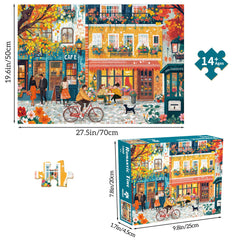 Chalzidar interlocking pieces ensure a snug fit for adult puzzling.