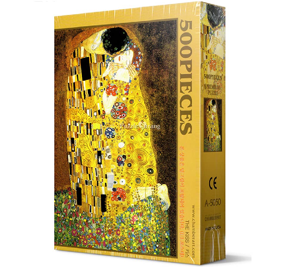 CHAMBERART The Kiss puzzle includes a high-definition poster for reference.