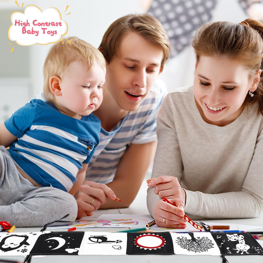 Chambom high-contrast mirror page boosts facial recognition and self-awareness.