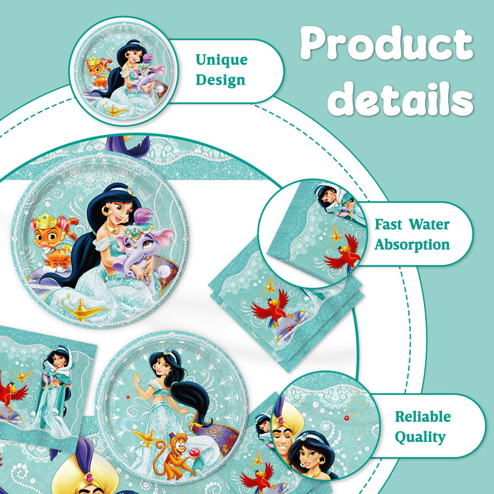 CHAMPBULL Princess Jasmine tablecover for vibrant party tables