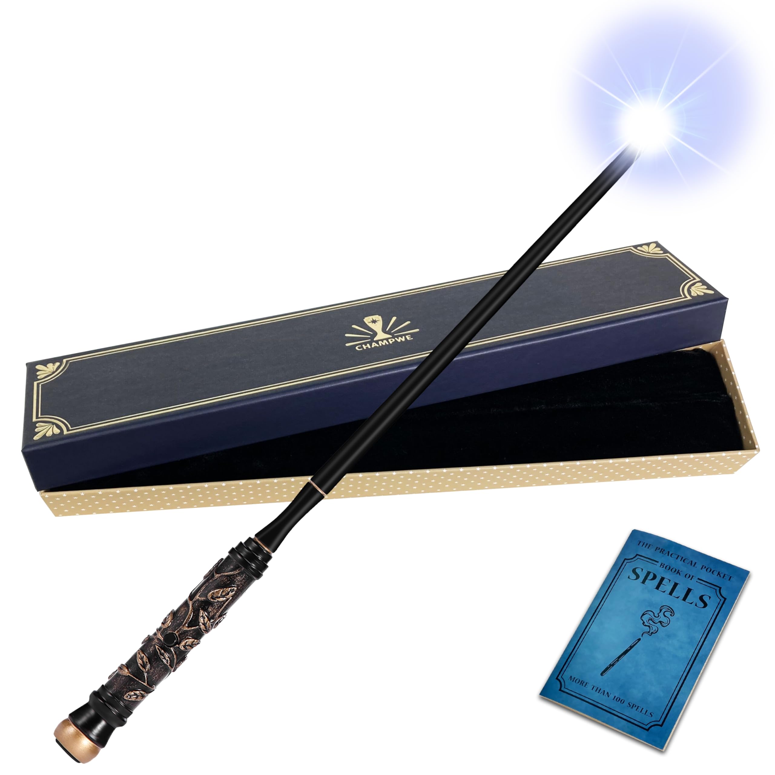ChampWe light-up wand with forest foliage detail for magical nighttime play