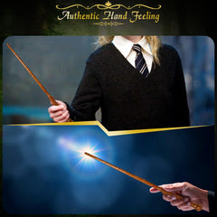 ChampWe wooden wand foliage with spellbook included in set