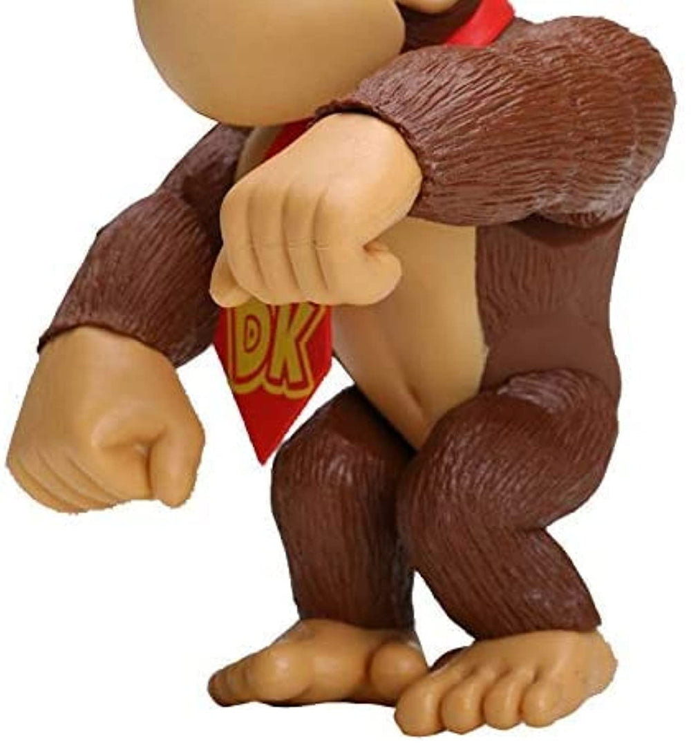Character Options Donkey Kong 6-inch action figure, authentic Mario Bros details for diorama setups.