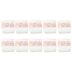 CHAREX baby doll diapers pack with ten pink diapers for 18-22 inch dolls, for gentle play