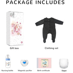 CHAREX 18-inch baby doll with safe materials and versatile use for play and photography