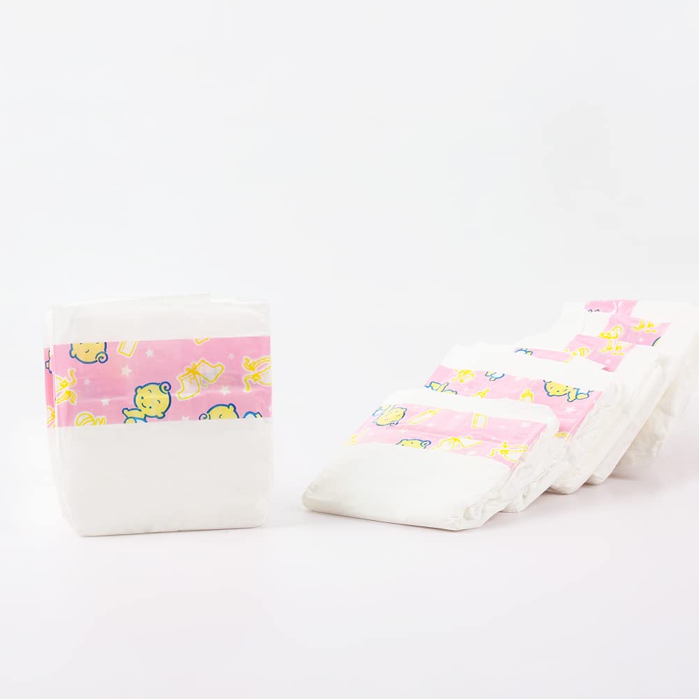 CHAREX doll diapers with secure adhesive for easy, reliable changes during play