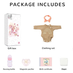 CHAREX included magnetic pacifier and bottle for easy playtime.
