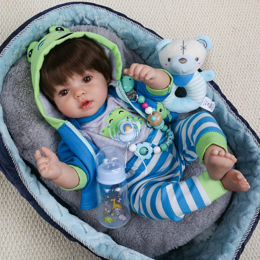 CHAREX lifelike reborn doll face with realistic expression for imaginative play