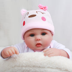 CHAREX Lucy 16in soft cotton body emphasizes lifelike cuddly feel.