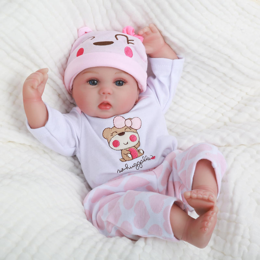 CHAREX Lucy 16in doll in outfit with hat and socks for gifting.