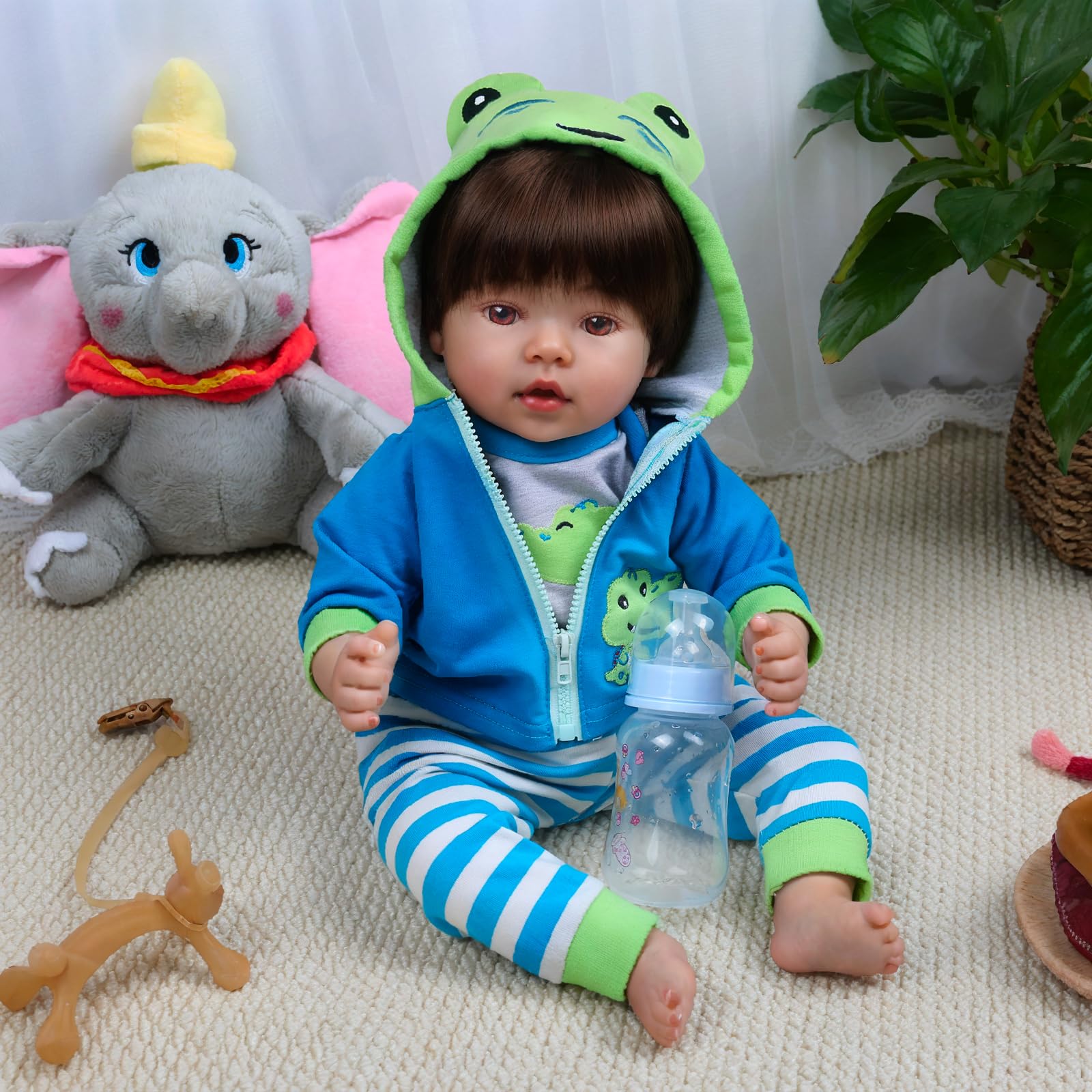 CHAREX magnetic pacifier and bottle support interactive feeding play