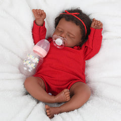 CHAREX Realistic 18-inch reborn doll packaging and care tips included for easy setup.