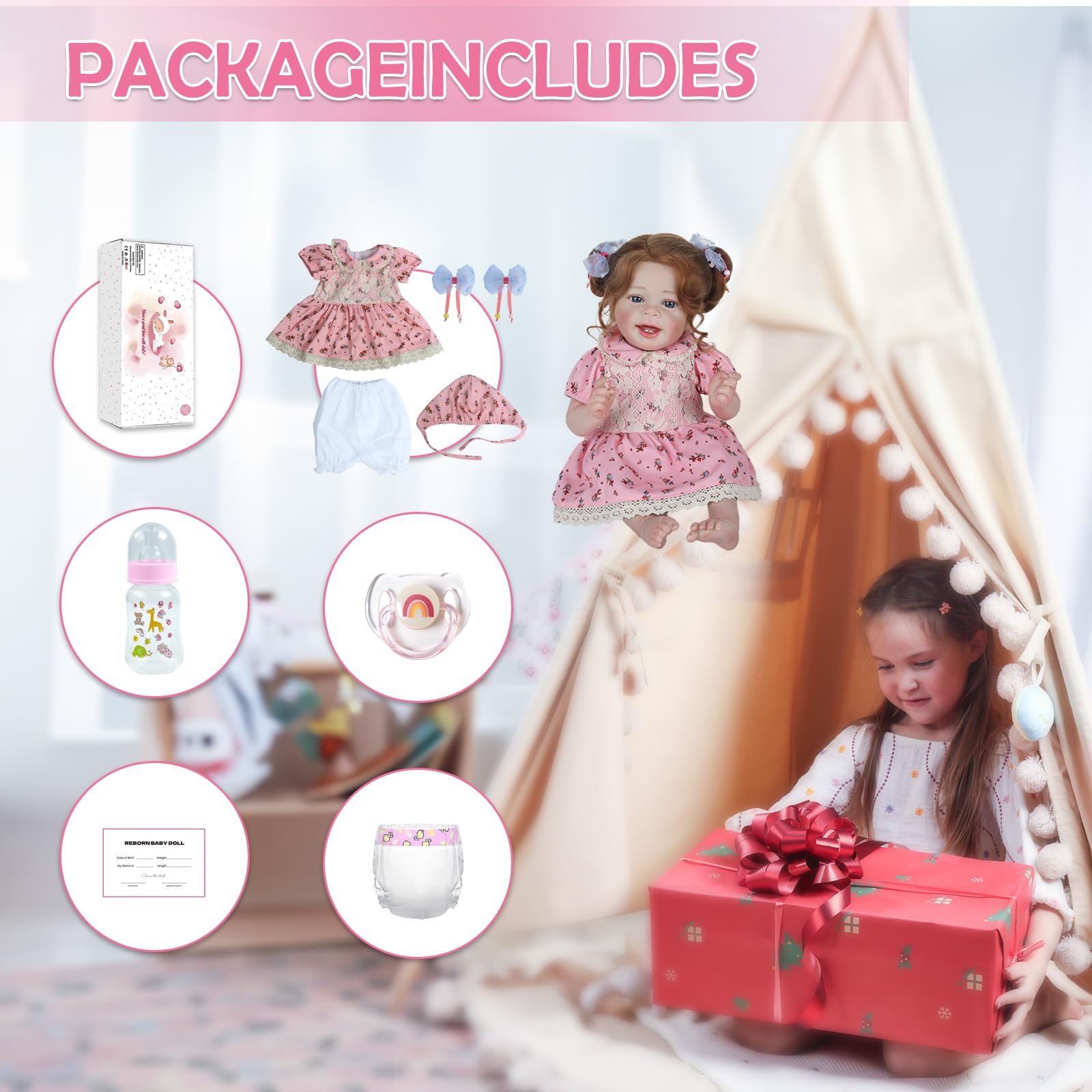 CHAREX safety certified doll suitable for ages 3 and up.