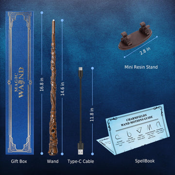 CharmFields Blossom Wand displays five static colors for versatile magical effects.