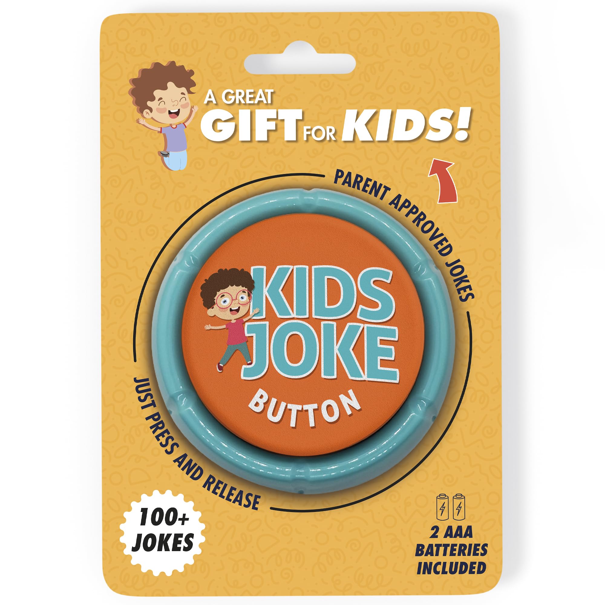 Charlie's Treasures Kids Joke Button setup ready to spark family laughs