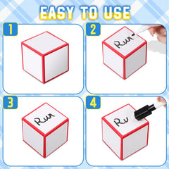 Charniol dry erase dice in purple block for engaging demonstrations