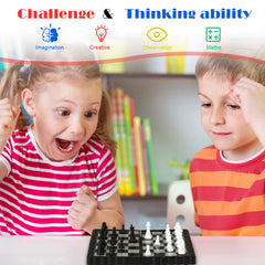 Charniol mini checkers board included for quick family fun