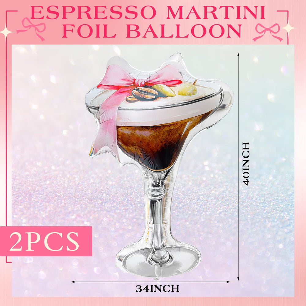 Charnoel martini glass design balloon creates festive photo moments