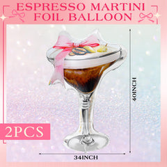 Charnoel martini glass design balloon creates festive photo moments