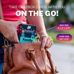 Chatbox 200 cards deepen dinner conversations and family connection.