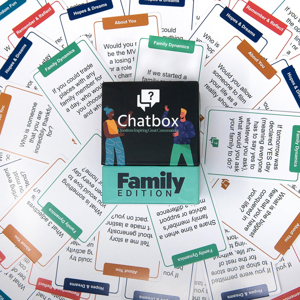 Chatbox 200 cards come in a gift-ready box.