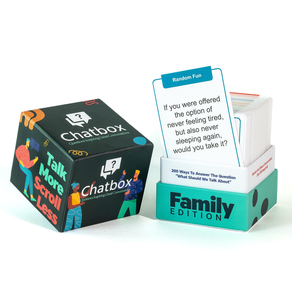 Chatbox 200 cards liven up party game nights.
