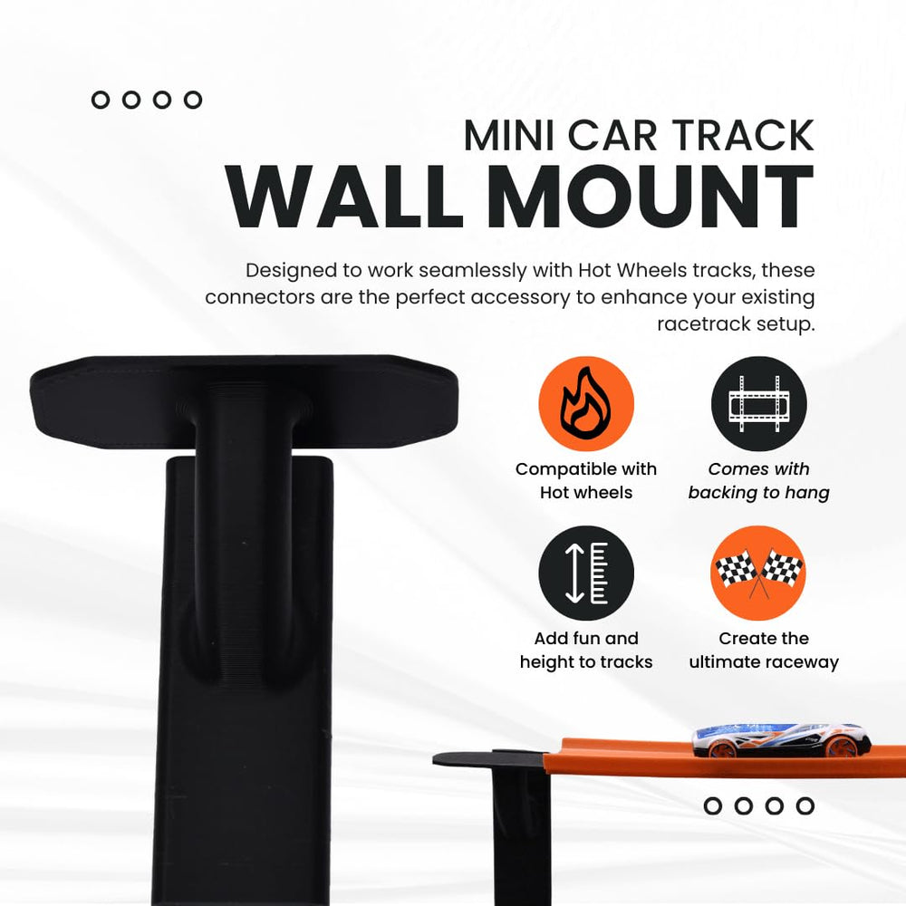 Chatelet ramp-track up-wall feature illustrating space-saving play