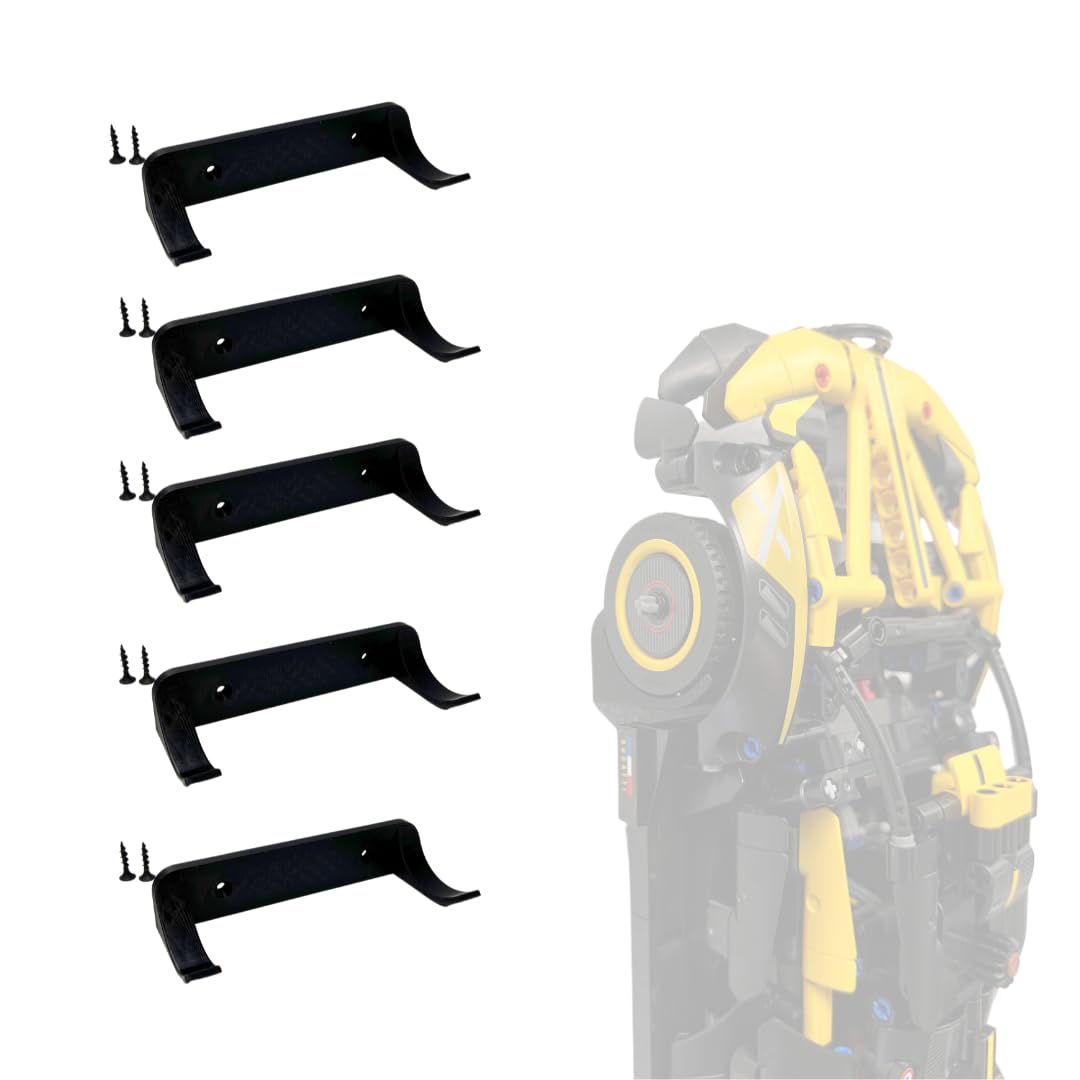 Chatelet vertical wall mount for Lego Technic racecars in space-saving display