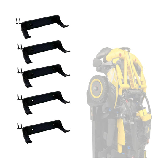Chatelet vertical wall mount for Lego Technic racecars in space-saving display