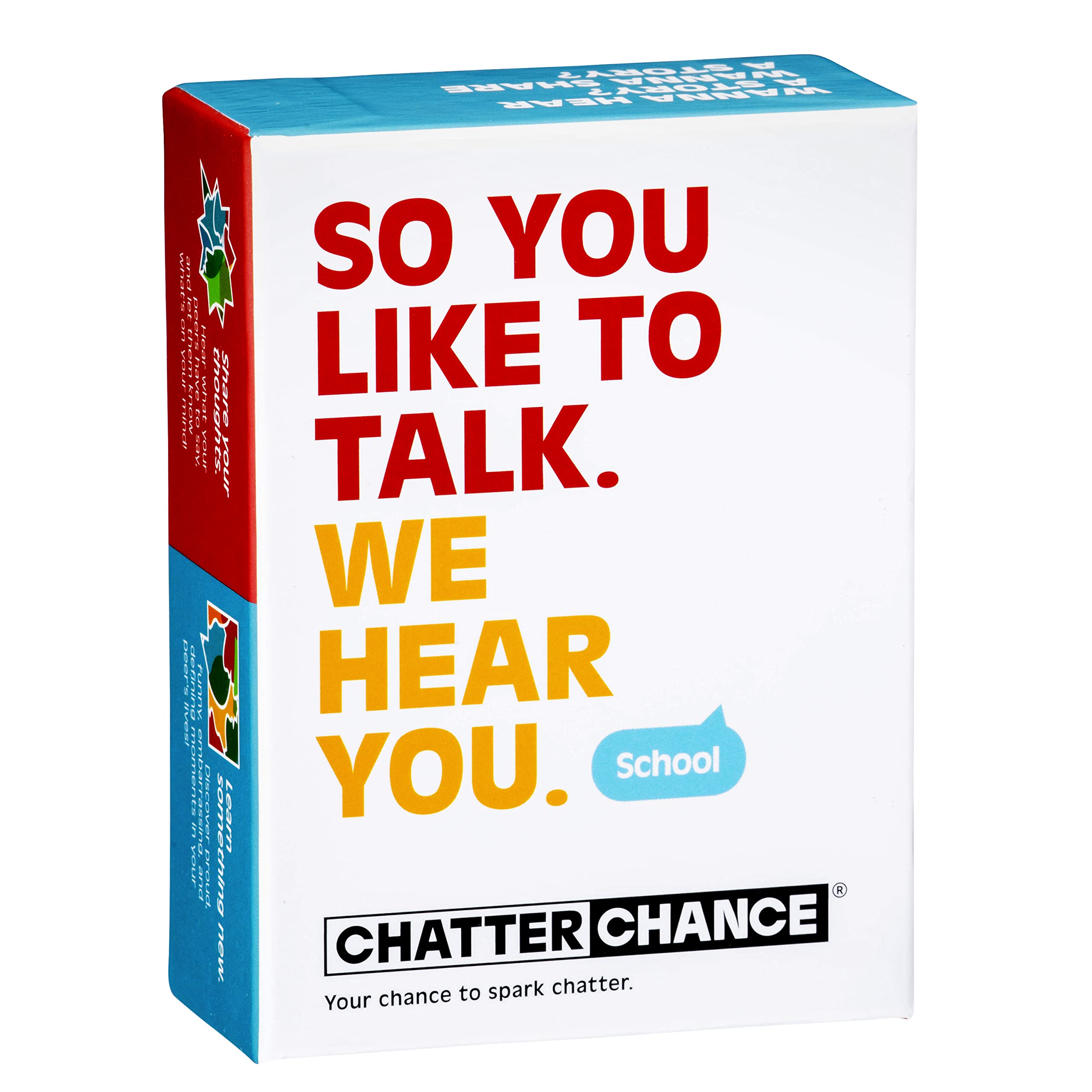 CHATTER CHANCE School cards with open-ended prompts spark classroom dialogue and engagement.