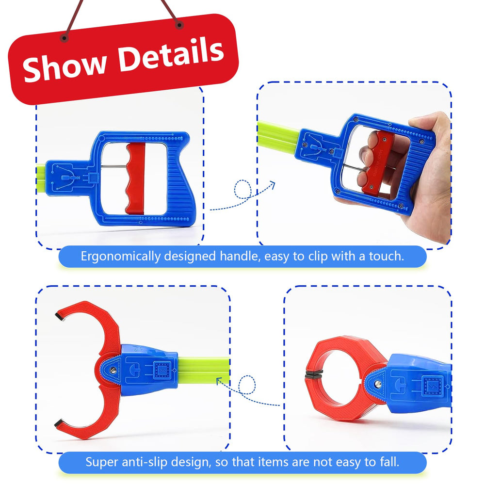 Chazcool Claw Grabber Toy helps tidy up by grabbing small objects.