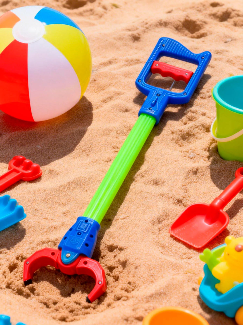 Chazcool Claw Grabber Toy green cleanup use, helps tidy up with a playful grip